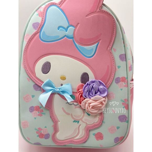Her Universe My Melody Pastel Floral Mini Backpack Set B - Picture 5 of 11